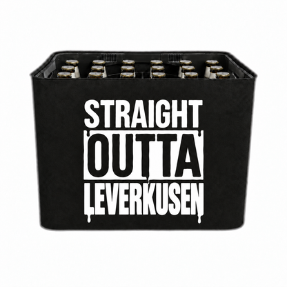 KistenBlende STRAIGHT OUTTA Leverkusen auf Bierkasten
