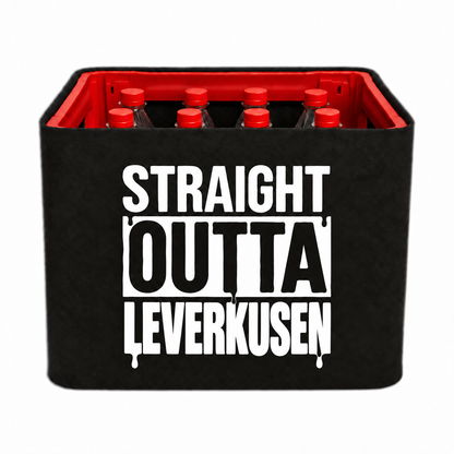 KistenBlende STRAIGHT OUTTA Leverkusen auf Limonadenkiste PET