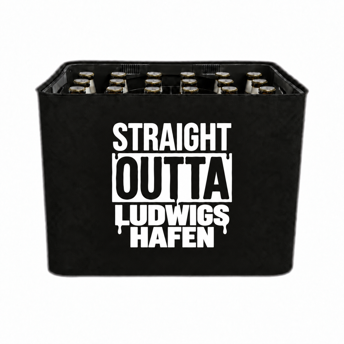 KistenBlende STRAIGHT OUTTA Ludwigshafen am Rhein auf Bierkasten