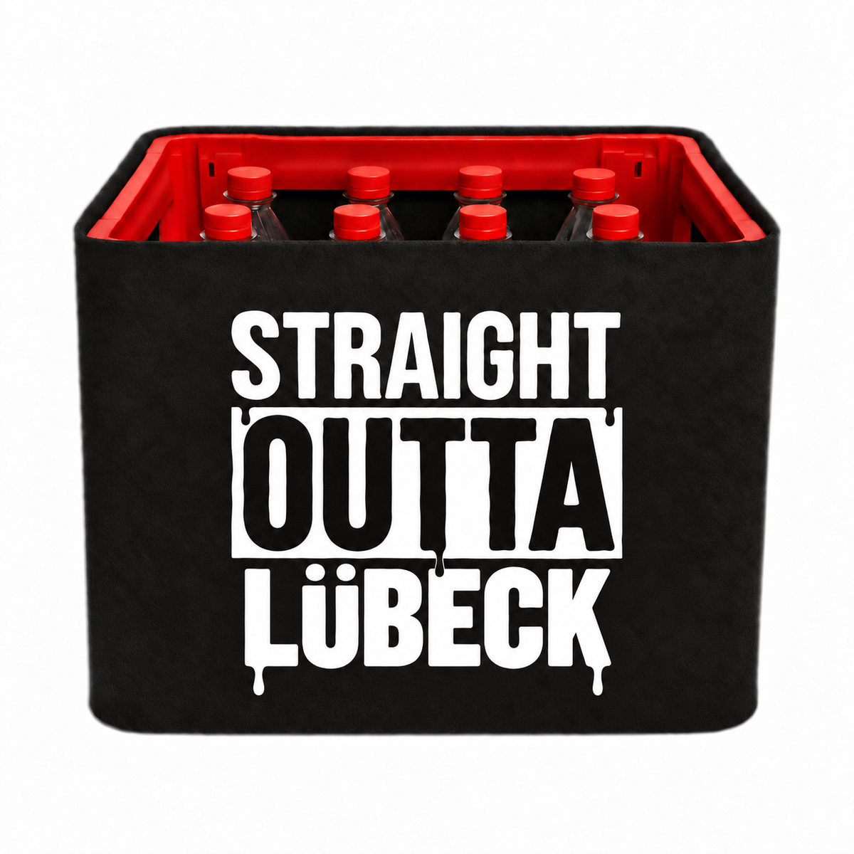 KistenBlende STRAIGHT OUTTA Lübeck auf Limonadenkiste PET