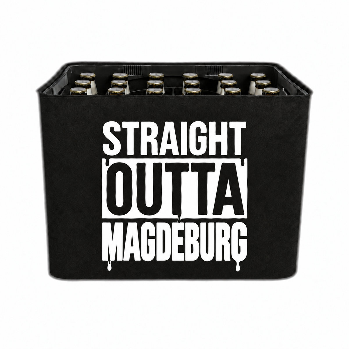 KistenBlende STRAIGHT OUTTA Magdeburg auf Bierkasten
