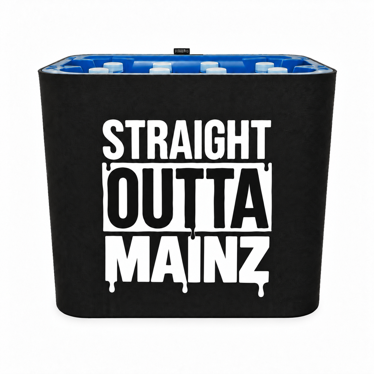 KistenBlende STRAIGHT OUTTA Mainz auf Wasserkiste PET