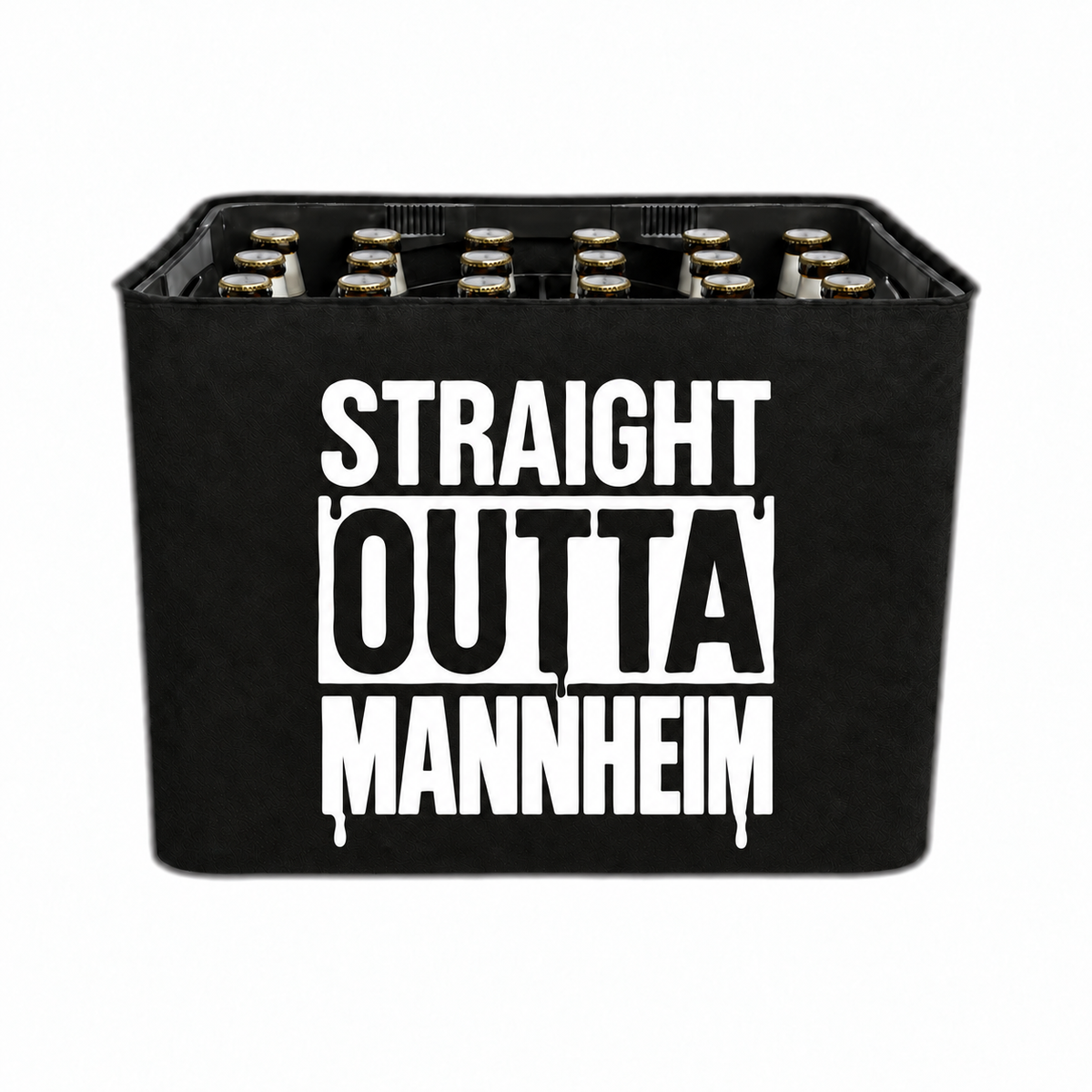 KistenBlende STRAIGHT OUTTA Mannheim auf Bierkasten