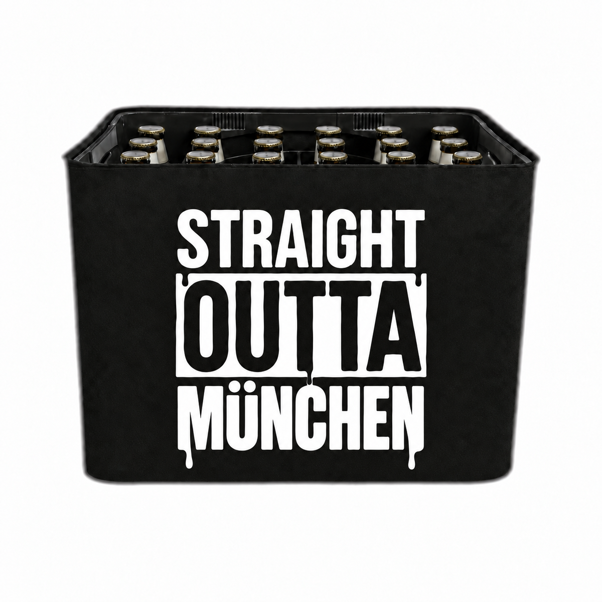 KistenBlende STRAIGHT OUTTA München auf Bierkasten