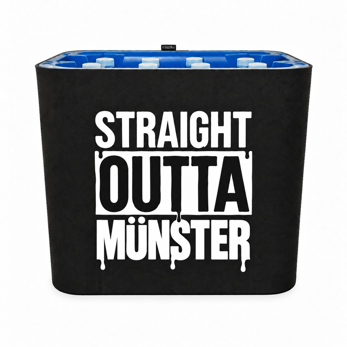 KistenBlende STRAIGHT OUTTA Münster auf Wasserkiste PET
