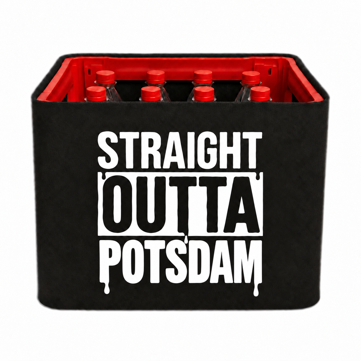 KistenBlende STRAIGHT OUTTA Potsdam auf Limonadenkiste PET