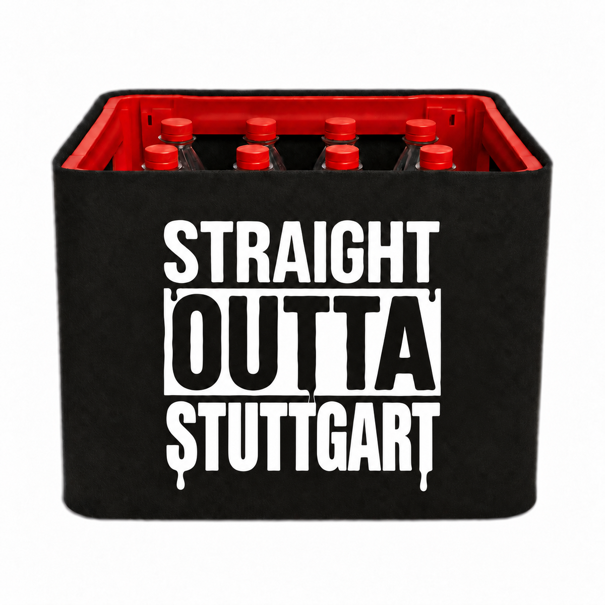 KistenBlende STRAIGHT OUTTA Stuttgart auf Limonadenkiste PET