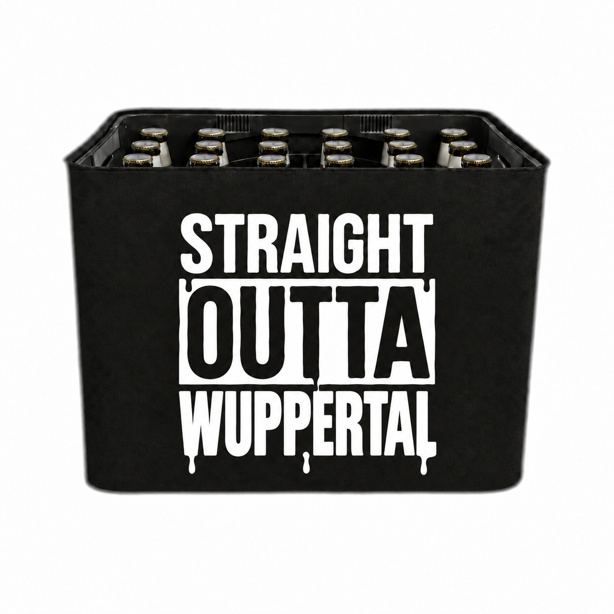 KistenBlende STRAIGHT OUTTA Wuppertal auf Bierkasten